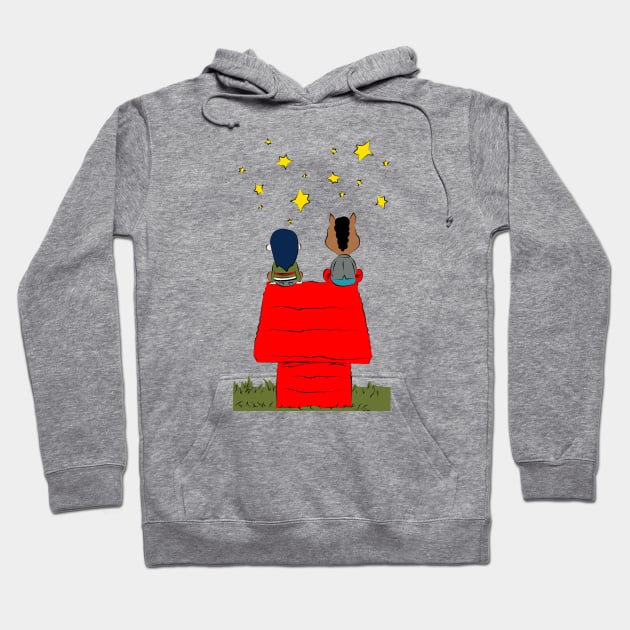 Bojack, Diane and the stars Hoodie by SIMPLICITEE